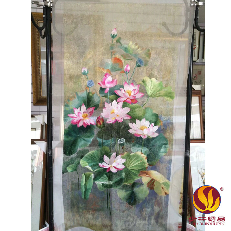 少林绣品（潮绣--荷花）